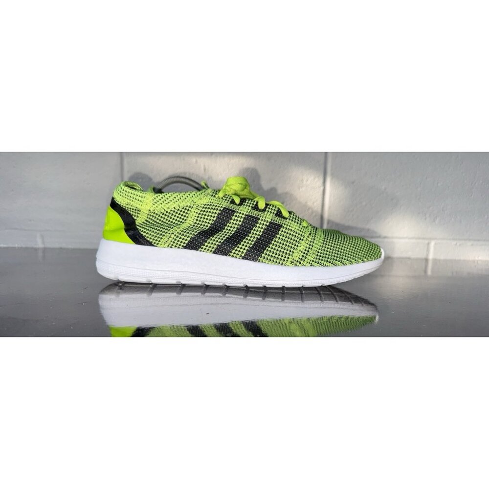 Adidas Element Refine Tricot Mens Athletic Running Shoes Size 10 Green Black